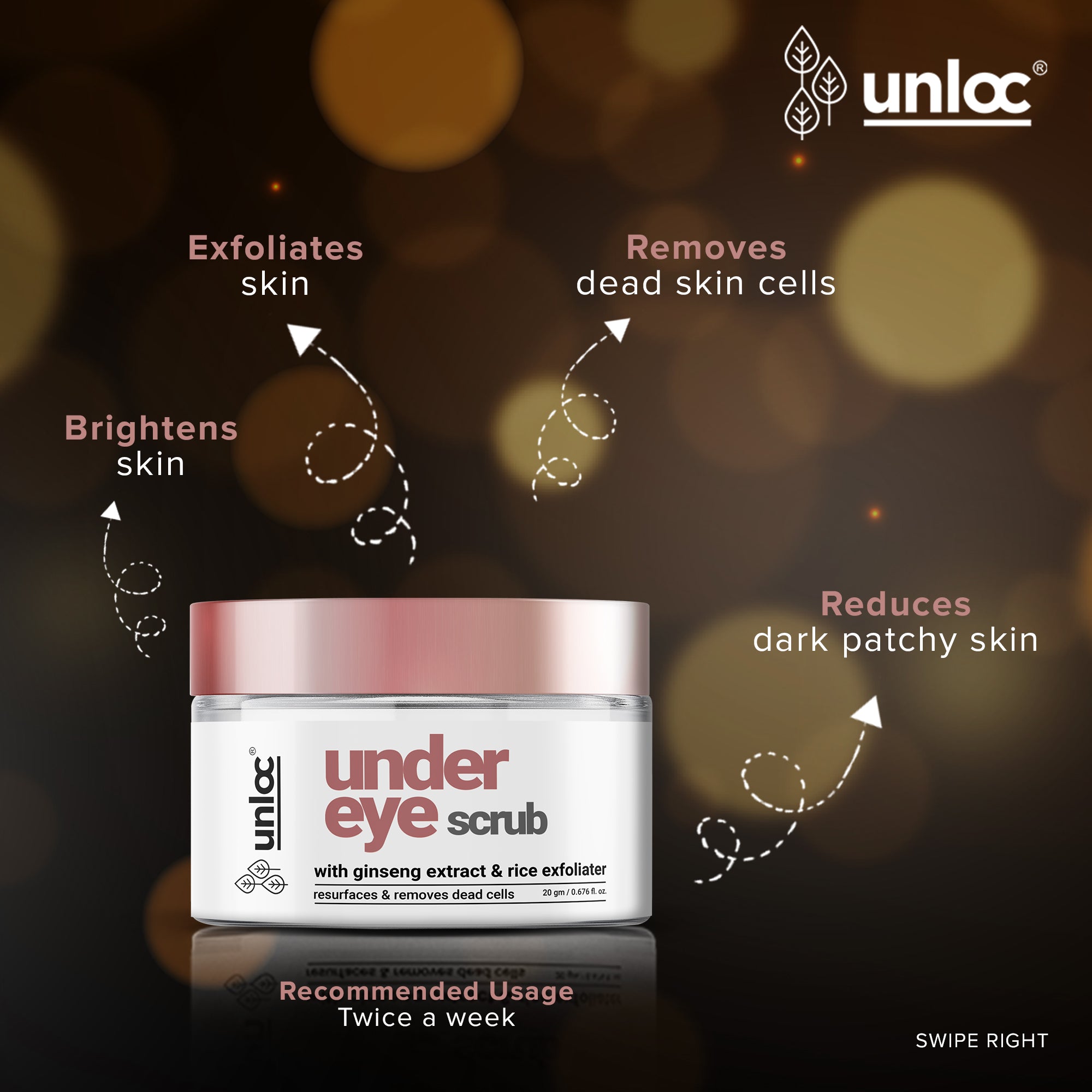 Unloc Mixify Under Eye Scrub (20 g / 0.676 fl.oz.)
