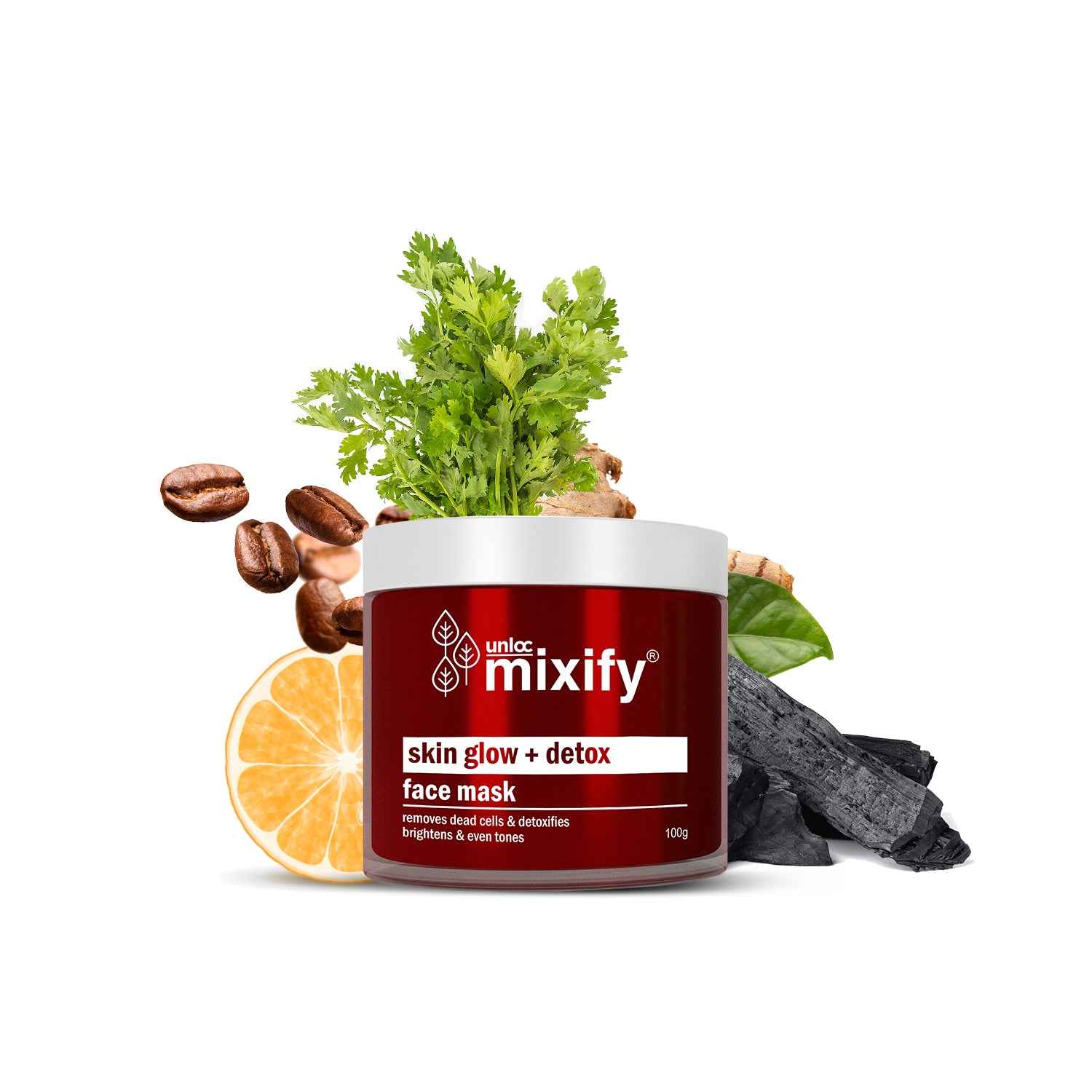 Unloc Mixify Skin Glow + Detox Face Mask - 100g